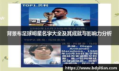 背景布足球明星名字大全及其成就与影响力分析